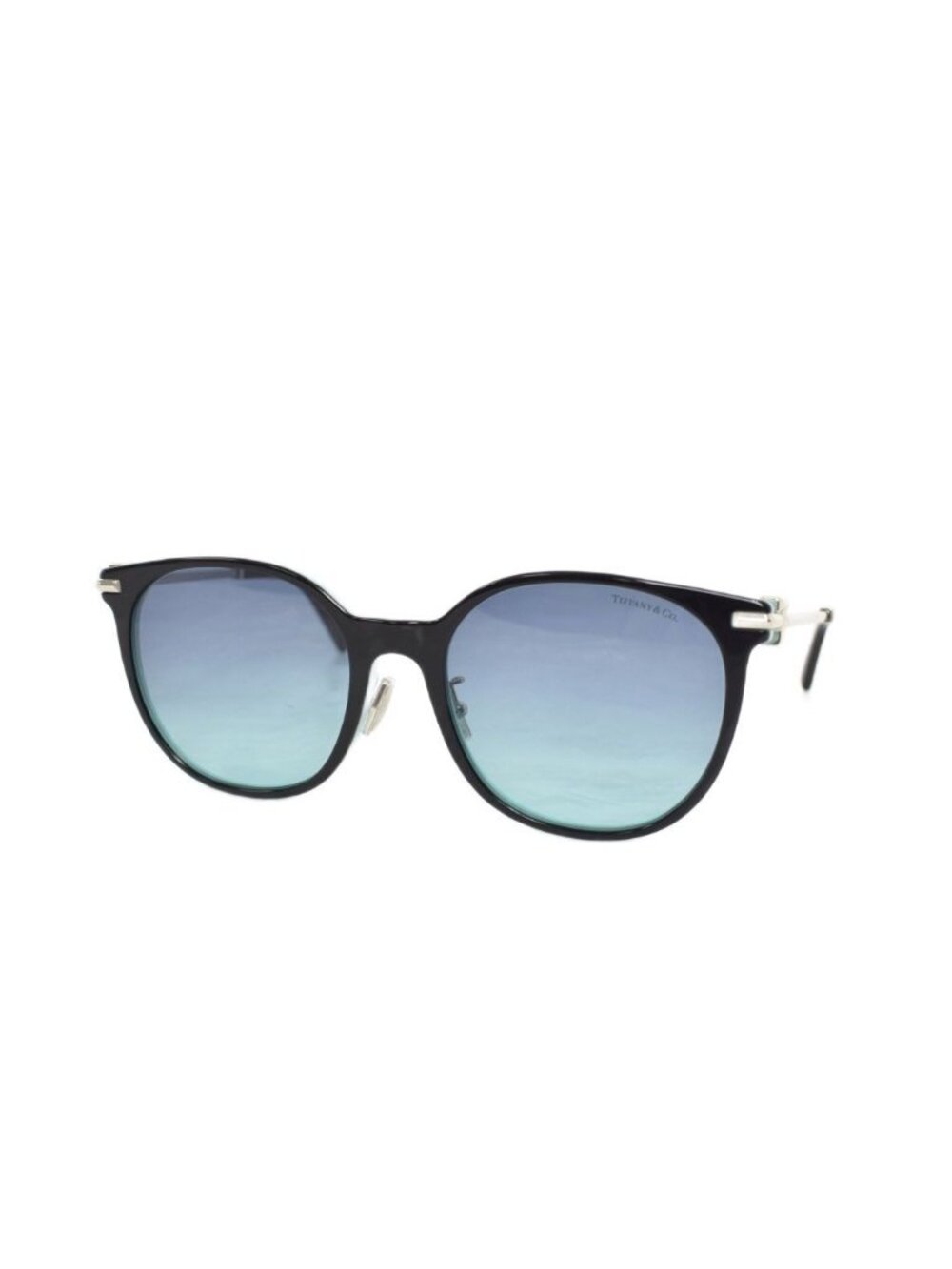 Tiffany & Co Tiffany T Sunglasses Eyewear Wellington Shape Black Light Blue